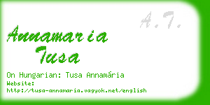 annamaria tusa business card