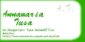 annamaria tusa business card